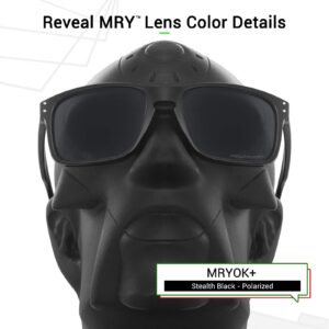 Mryok+ Polarized Replacement Lenses for Oakley Valve New 2014 OO9236 - Stealth Black