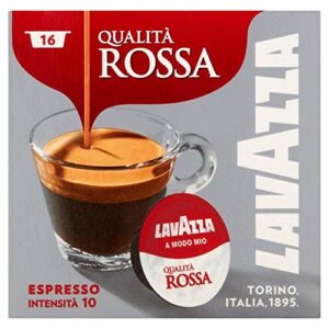 lavazza a modo mio qualita rossa capsules - 16 per pack (1.76lbs)