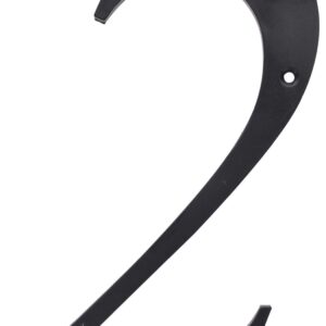 Hillman 847376 Black House Number 2, 6-Inch Nail Plastic