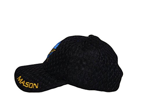 Black MESH Mason Masonic Freemasonry Freemason Masonry Lodge Summer Cap HAT R-C946A