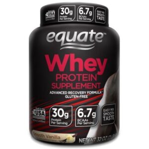 equate smooth vanilla whey protein 2lbs