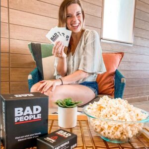 BAD PEOPLE Party Game + NSFW Expansion Set - Hilarious Adult Card Game for Fun Parties and Board Games Night with Your Group - Find Out What Your Friends Really Think of You