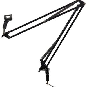 Rockville DMS40 40" Microphone Boom Arm Studio Podcast USB Mic Stand+Desk Clamp