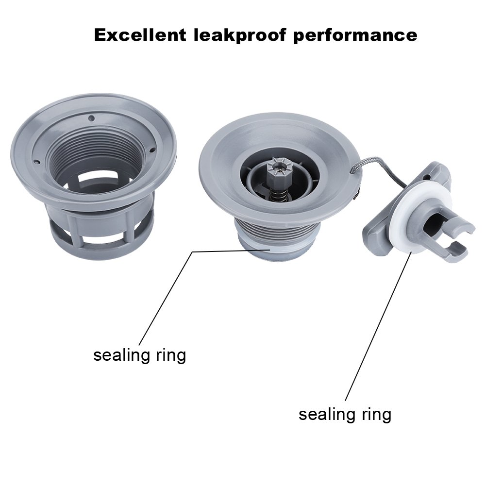 Raft Valves, Inflatable Raft Fill Valve Double Lock Air Valve + Key for Inflatable Boat Raft Inflatable Kayak Canoe Halkey Roberts Valve Halkey Roberts Valve