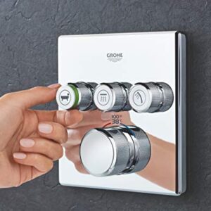 GROHE 29142000 Grohtherm Smart Thermostatic Trim With Control Module, Starlight Chrome