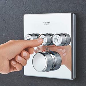 GROHE 29142000 Grohtherm Smart Thermostatic Trim With Control Module, Starlight Chrome