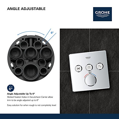 GROHE 29142000 Grohtherm Smart Thermostatic Trim With Control Module, Starlight Chrome