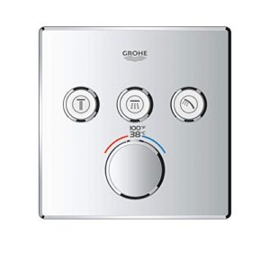 GROHE 29142000 Grohtherm Smart Thermostatic Trim With Control Module, Starlight Chrome