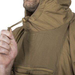 Helikon-Tex Swagman Roll Military Poncho, Bushcraft Line - Multi-Purpose Rain Poncho & Emergency Poncho - Survival and Military Gear - Woobie Blanket & Jacket (Coyote)