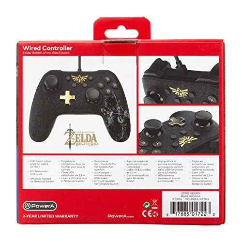 PowerA Wired Controller for Nintendo Switch - Zelda: Breath of The Wild