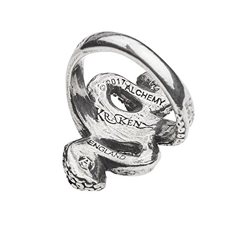 Alchemy of England Halloween Party Fashion Jewelry Kraken Ring - Size Q / 8.5