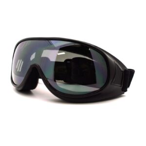 JuicyOrange Ski Snowboard Sports Goggles Thin Smaller Frame Foam Padding Black, Black