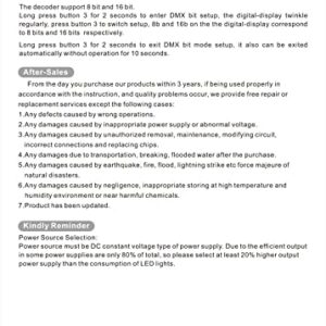 32 Channel 96A RGBW DMX 512 LED Decoder Controller DMX Dimmer DC5-24V RGBW RGB LED Light 8 Bit/16 Bit