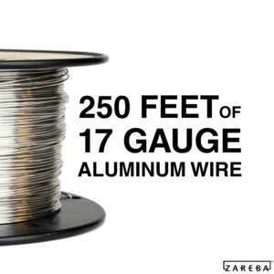 Fi-Shock FW-00018D 17 Gauge Aluminum Wire for Electric Fencing, 250 ft - 8 Pack