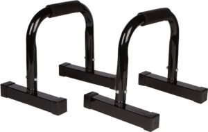 trademark innovations 14" body press, dip, push up bar paralettes - set of 2