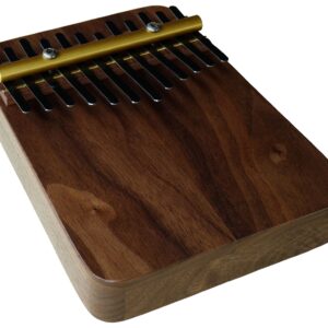 Zither Heaven Artisan Black Walnut 12 Note Thumb Piano with Black Walnut top made in the USA