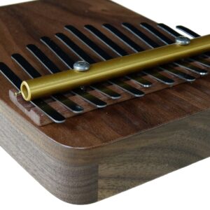 Zither Heaven Artisan Black Walnut 12 Note Thumb Piano with Black Walnut top made in the USA