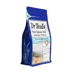 Dr. Teal's Ginger & Clay Bath Soak Mothers Day Gift Set (4 Pack, 3lbs Ea.) - Detoxify & Energize Ginger & Clay Blended with Pure Epsom Salt - Ease Aches & Pains, Cleans Out Harmful Toxins