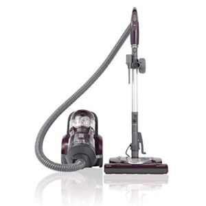 kenmore friendly lightweight bagless compact canister vacuum, hepa, extended telescoping wand, retractable cord and 2 cleaning tools, pet powermate + 2 motor power, purple