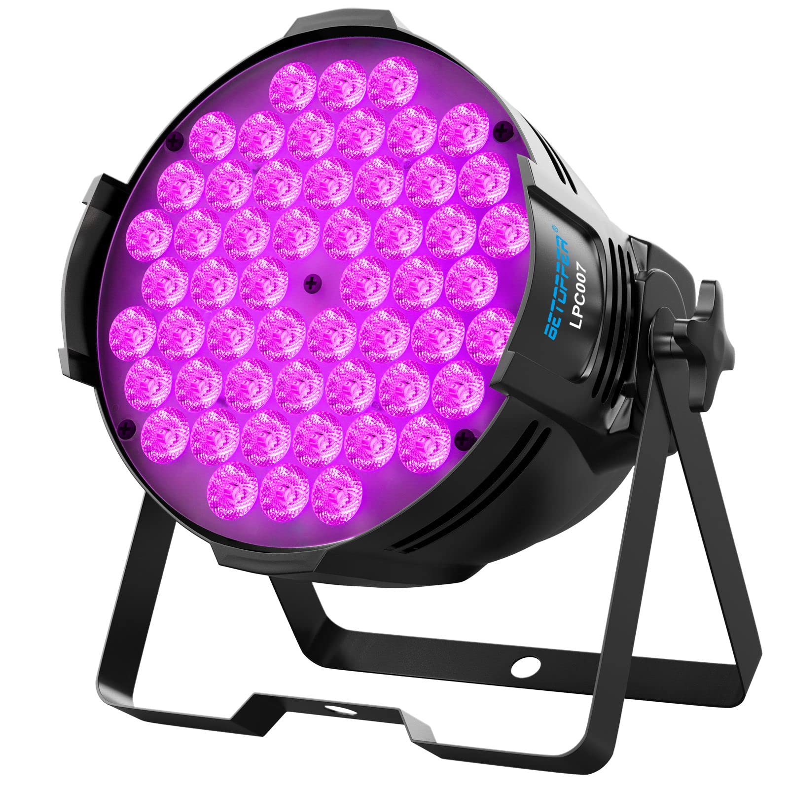 BETOPPER DJ Lights DMX Sound Activated, 54 x 3W LED Par Lights RGB Stage Lights DMX, DJ Par Lights for Church, Concert, Wedding, Party, Bar, Stage Lighting (1)