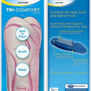 Dr. Scholls Tri-Comfort Insoles Womens (Size 6-10) (2 Pack)