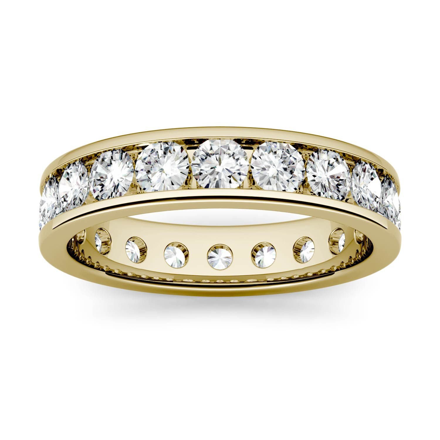 Charles & Colvard Forever One Round 3.0mm Moissanite Eternity Band-size 5 1.80cttw DEW (D-E-F)