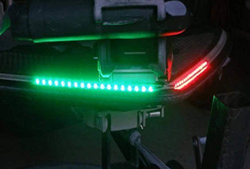 Boat LED Navigation Lights Kit STERN & BOW Red & Green & White Waterproof LED Strips for Bass, Pontoon, Kayaks, Sun Tracker, Ranger, Triton, boats