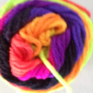 red heart super saver yarn-bright stripe