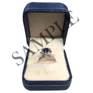 New Attractive 3.00ct Princess Cubic Diamond 10k WG Engagement-Wedding Ring+Gift