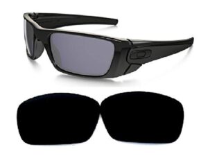 galaxy replacement lenses for oakley fuel cell polarized black 100% uvab