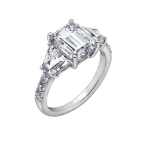 diamonbliss trapeze & emerald cut ring 925 sterling silver prong set engagement ring band | 5.00 carats cubic zirconia cz simulated diamond (8)