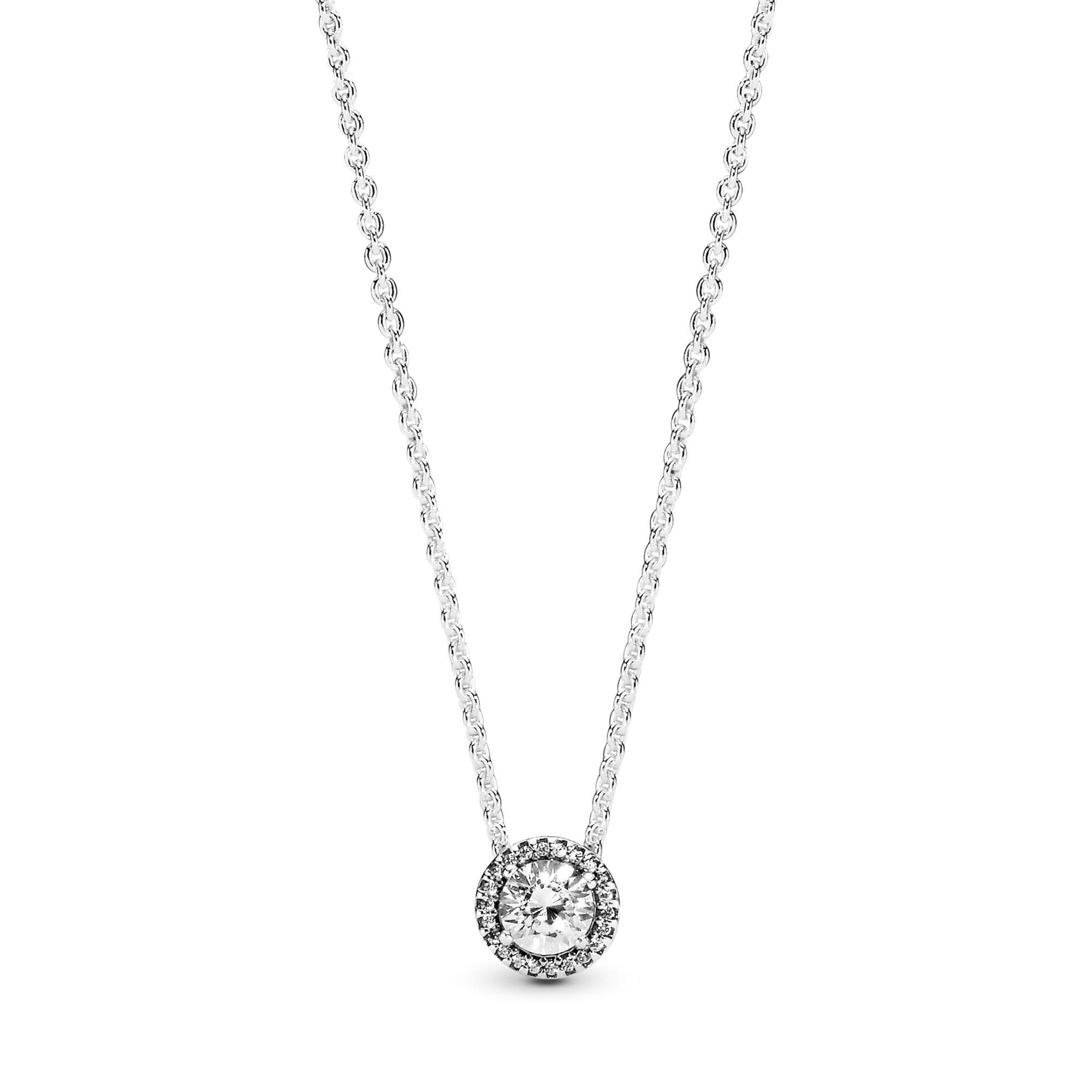 Pandora Classic Elegance Clear CZ Chain Necklace