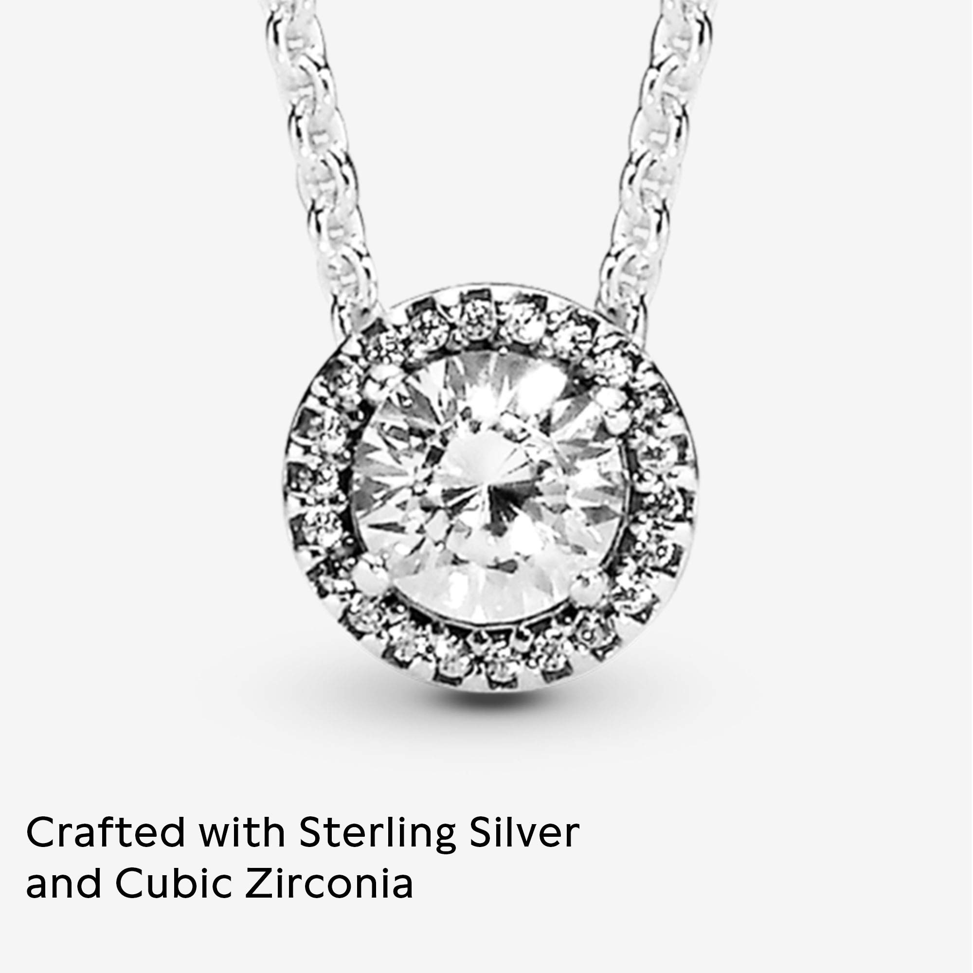 Pandora Classic Elegance Clear CZ Chain Necklace