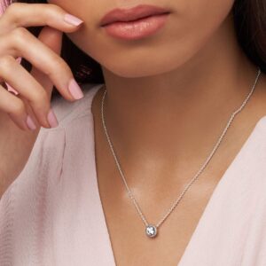 Pandora Classic Elegance Clear CZ Chain Necklace