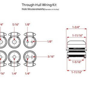 Wilderness Systems Through-Hull Wiring Kit for Kayaks