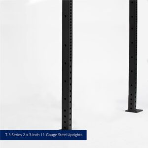 Titan Fitness T-3 Series Space Saving Rack 91 in. Tall 24 in. Deep Wall Mount