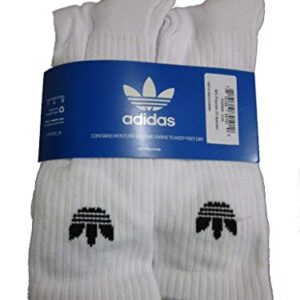 ADIDAS Originals 6 Pack Trefoil Crew Socks (White)