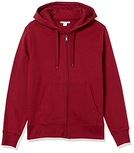 Amazon Essentials Men's Full-Zip Fleece Hoodie (Available in Big & Tall), Red, Large