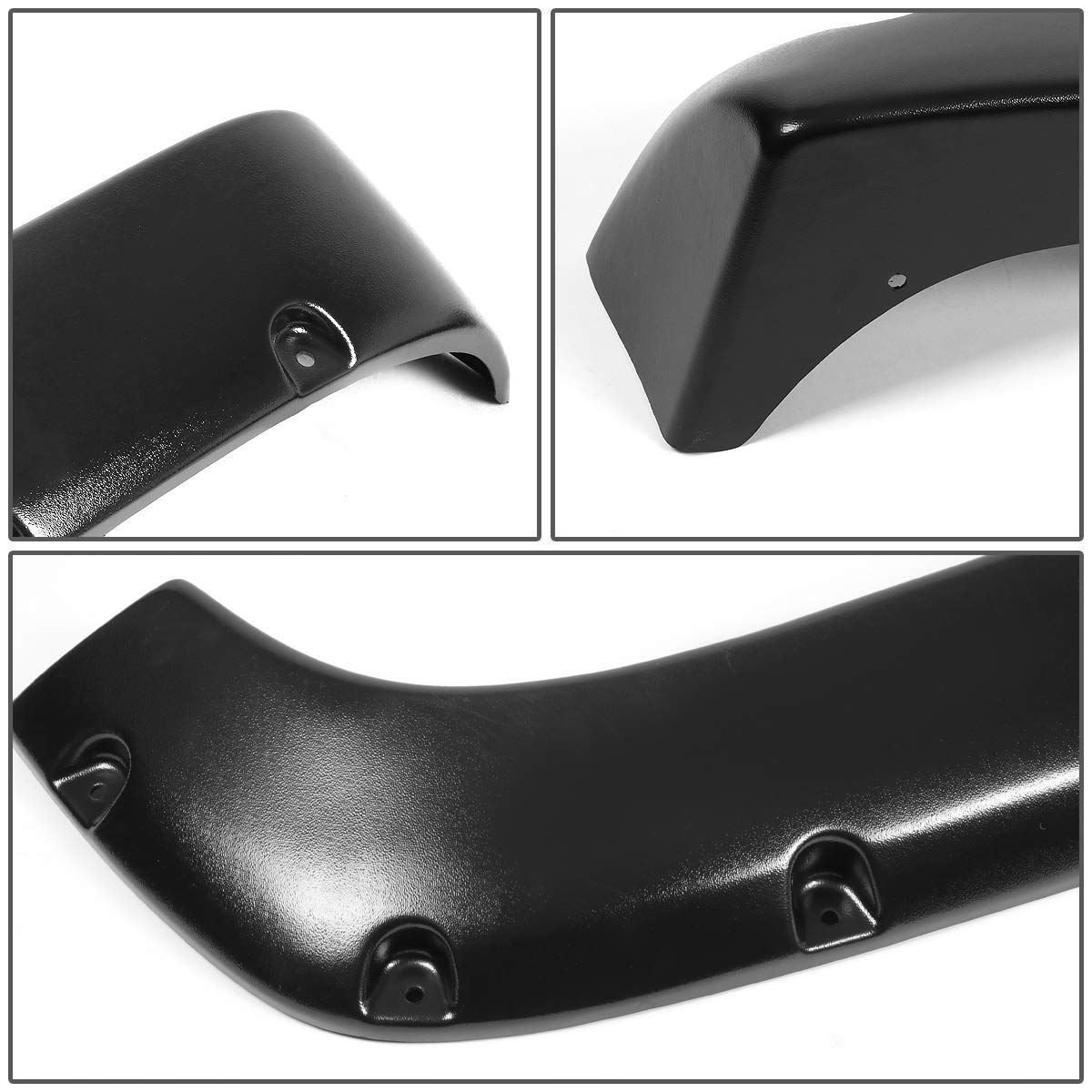 DNA MOTORING WF-C1088-MBK Side Wheel Fender Flares, 4 Piece,Black