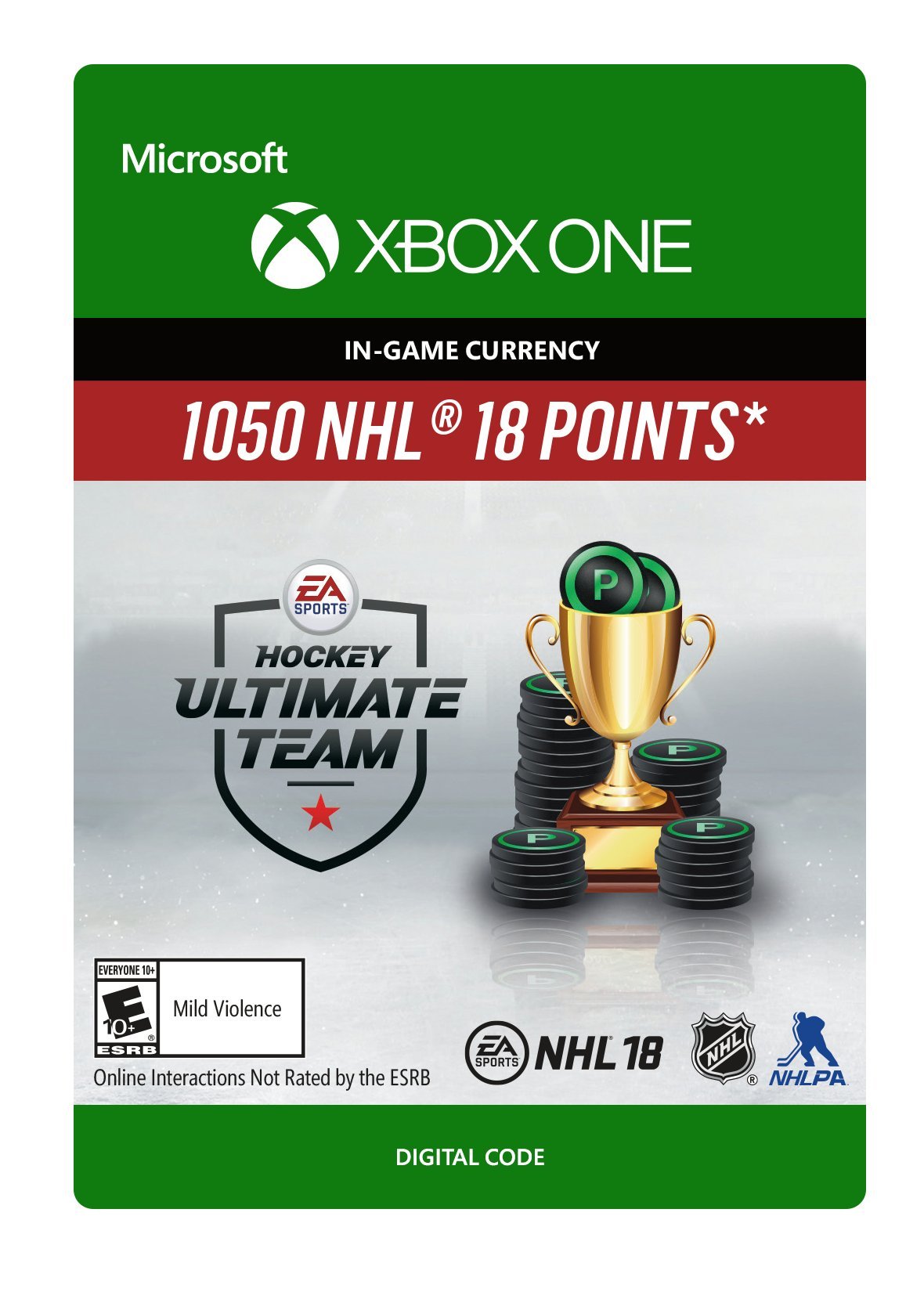 NHL 18 Ultimate Team NHL Points 1050 - Xbox One [Digital Code]