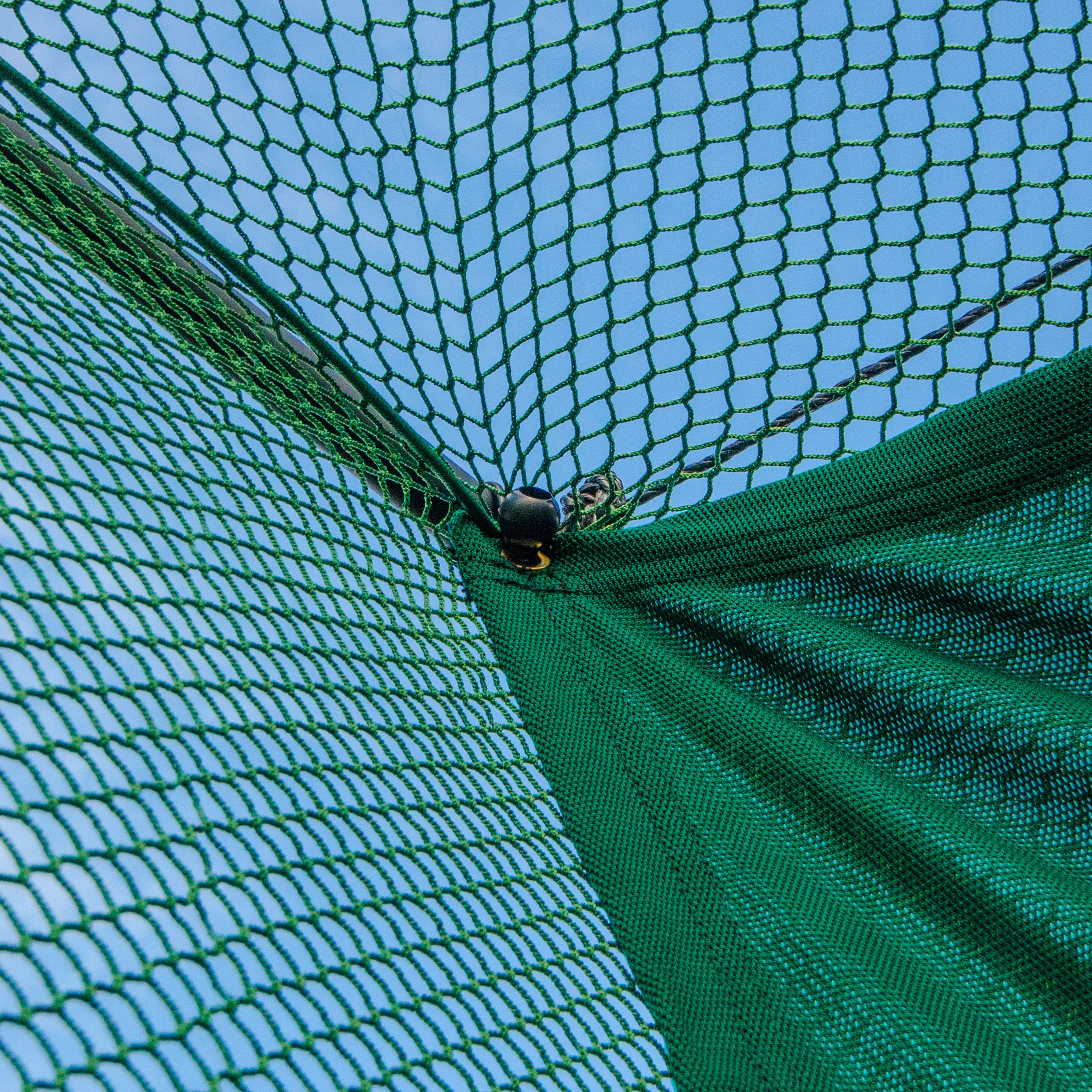 Professional Archery Back Stop Netting - Heavy Duty Reinforced Nets in 5 Sizes [Green/White] (Green, 6ft x 6ft)