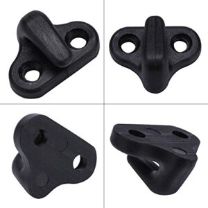 VGEBY Kayak Double Hole Lashing Hooks J Shape Bungee Kit with Flat-Head Screws for Boat Canoe Paddle Board Kayak Lashing Hooks Lashing Hooks