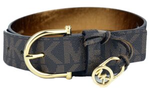 michael kors womens belt, signature logo wide belt size x-large