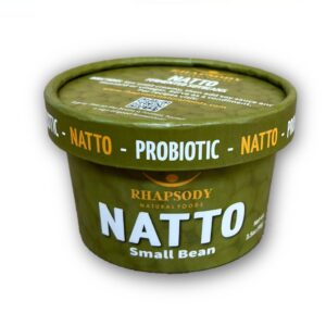 rhapsody natural foods, small beannatto, made in vermont, fermented probiotic superfood, 3.5 oz (100g) - case of 12 (42oz)