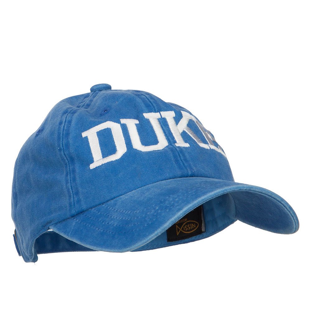 Duke Halloween Character Embroidered Dyed Unstructured Cap - Royal OSFM