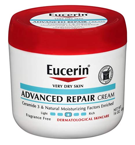 Eucerin Creme Advanced Repair 16 Ounce Jar (473ml) (3 Pack)