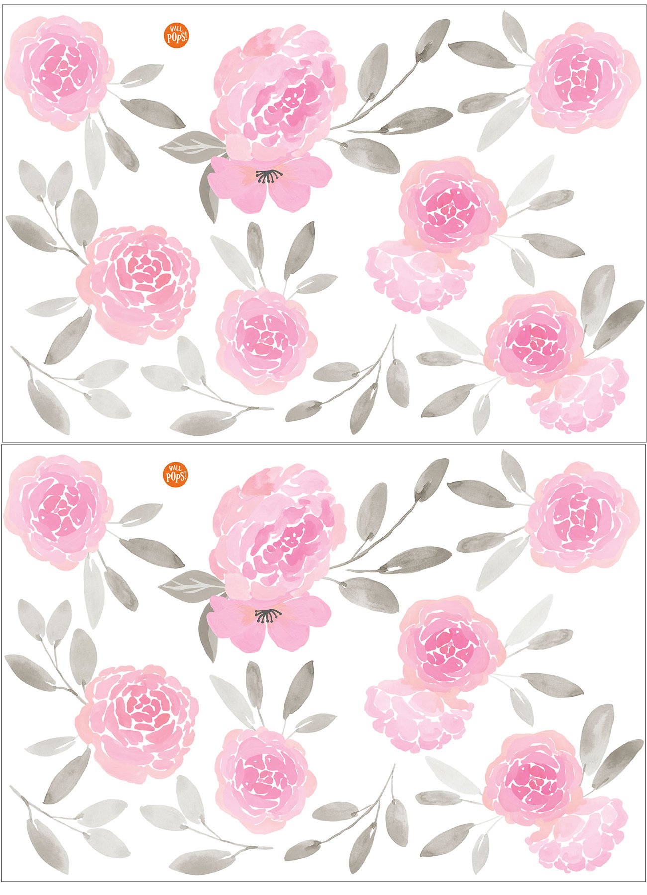 Wall Pops WPK2458 May Flowers Wall Art Kit, Pink