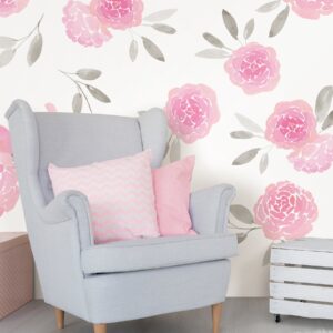 Wall Pops WPK2458 May Flowers Wall Art Kit, Pink