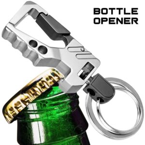 KEKU 2 Pack Car Key Chain Bottle Opener Keychain for Men and Women