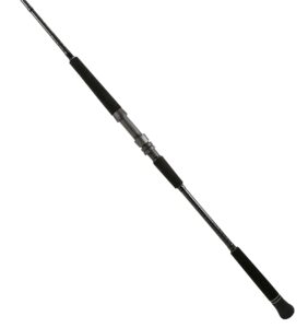 okuma pchp-s-761mh pch custom spinning rod, 7'6" length, 1 piece, 40-60 line rate, 1-6 oz lure rate, medium/heavy power, black